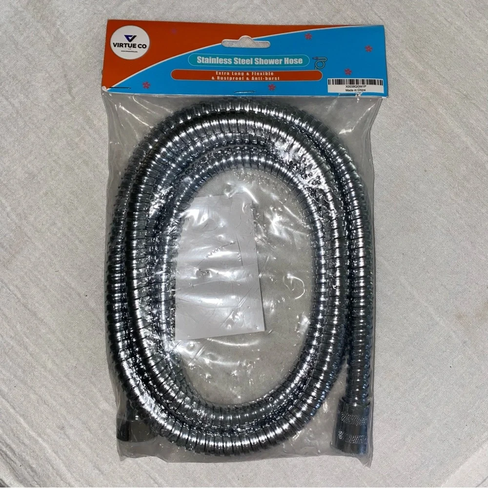 Virtue Co Stainless Steel Shower Hose Extra Long & Flexible